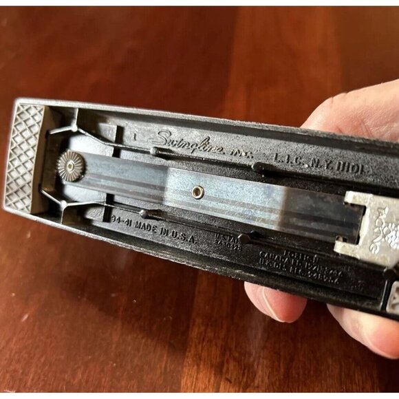 Vintage Swingline 747 Desktop Office Stapler 94-41 Black Made In‎ USA - Picture 7 of 8